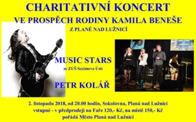 Charitativní koncert ve prospěch rodiny Kamila Beneše